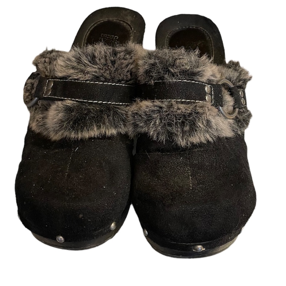 Fur Trimmed Clogs